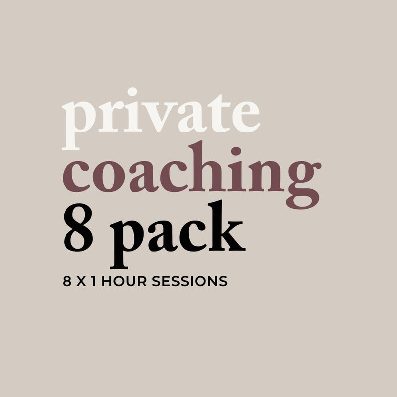 Private Coaching - 8 Pack